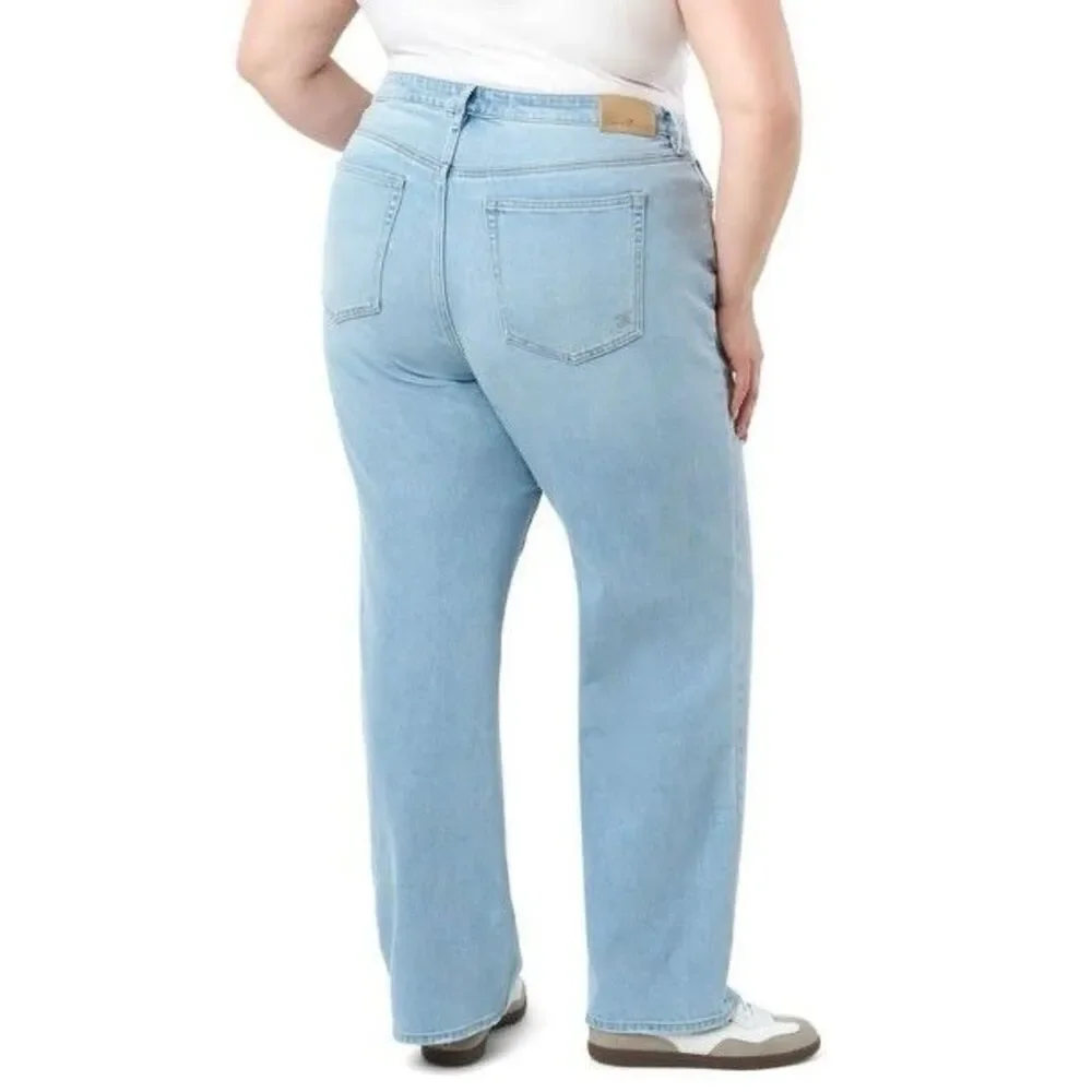 NWT Seven7 Women's Loose Straight Jean Size 10 High Rise Light Wash - Picture 12 of 16